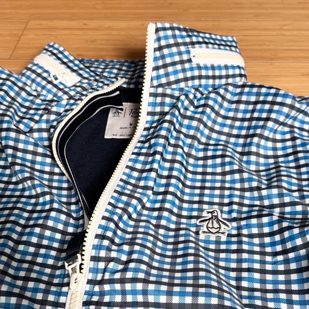 Original Penguin Blue and White Plaid Jacket